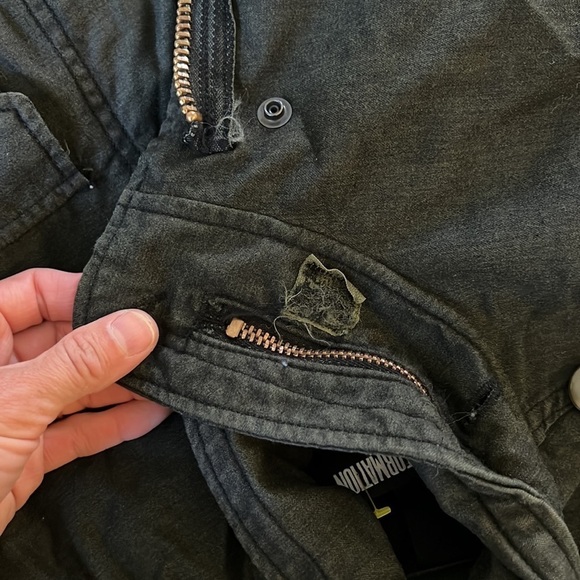 Reformation SZ XS Black green gray Cargo Jacket - Picture 10 of 10